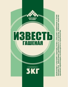 Мелиорант ДК Известь гашеная раскислитель 3кг