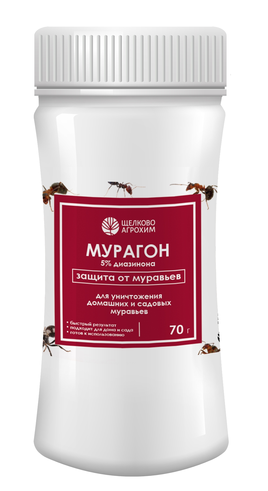 Инсектицид Щелково Агрохим Мурагон от муравьев 70гр