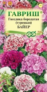 Семена Гвоздика бородатая турецкая Байер махровая смесь 0,1 г Гавриш