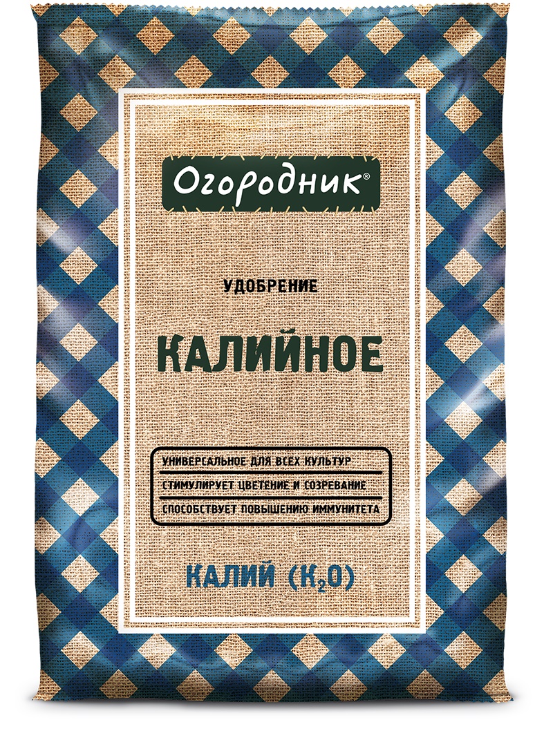 Удобрение сухое Огородник Калийное минеральное гранулированное 0,7кг
