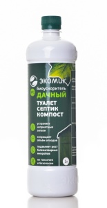 Очиститель ЭКОМИК Дачный септиков, туалетов и компостирования 1л