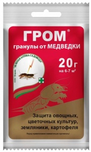 Инсектицид ЗАС Гром-М от медведки гранулы 20г