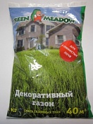 Семена газона Зеленый Ковер ГРИН МИДОУ для глинистых почв пакет 1кг