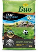 Удобрение сухое Фаско Био на основе компоста Изумрудный Газон органоминеральное 5л