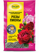 Удобрение сухое Фаско 5М минеральное Розы и пионы (Глория) гранулированное 1 кг