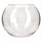 Ваза шар ЭВИС стекло d-25см h-20,5см V-6,3л прозрачная